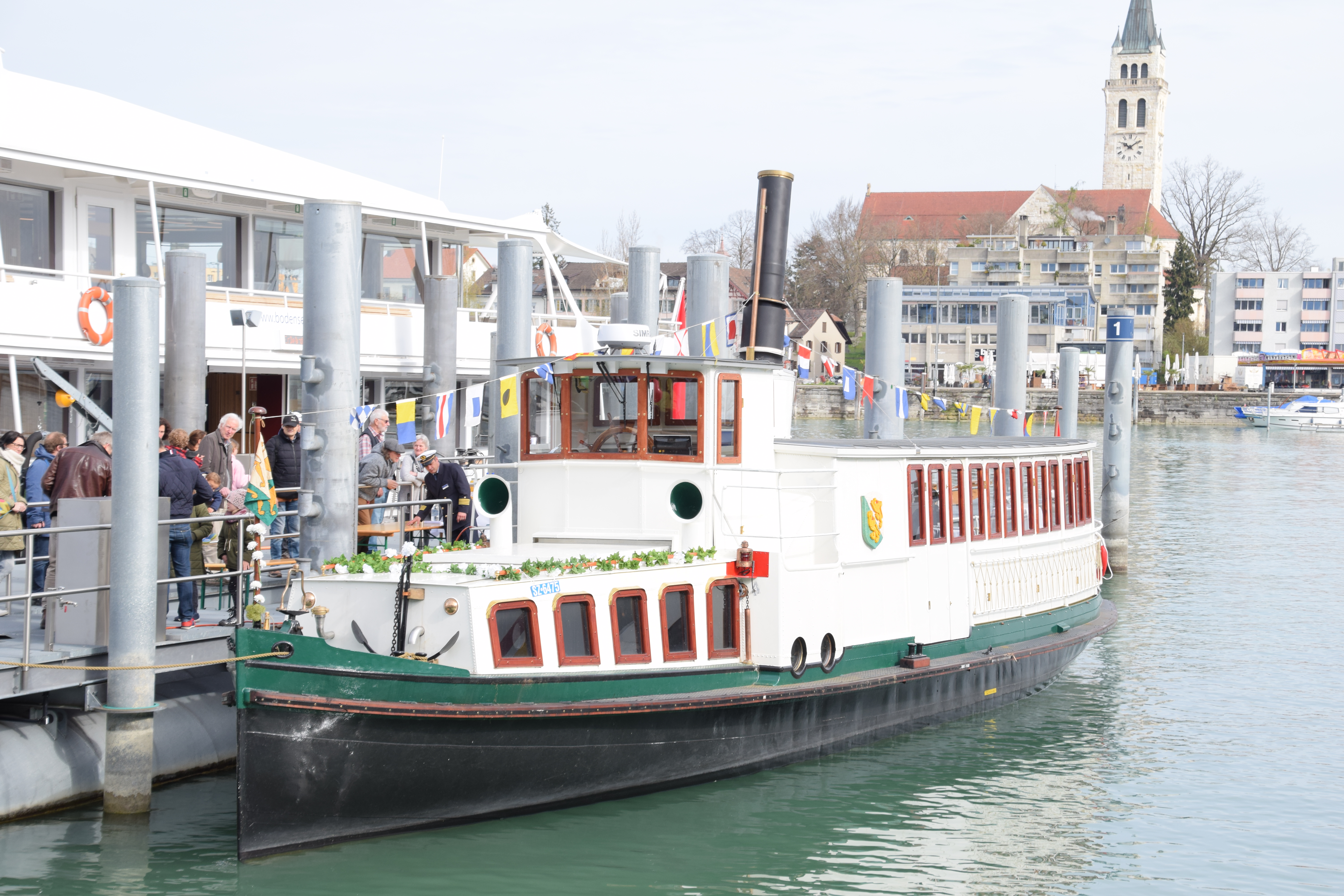 Hafenfest in Romanshorn. Schiffstaufe